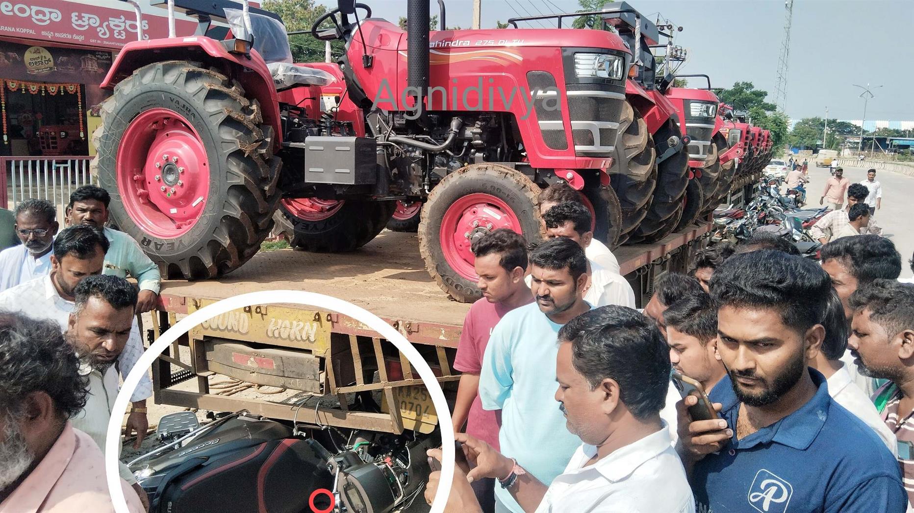 ನಿಂತಿದ್ದ ಲಾರಿಗೆ ಸ್ಕೂಟಿ ಡಿಕ್ಕಿ : ಸವಾರ ಸ್ಥಳದಲ್ಲೆ ಸಾವು
