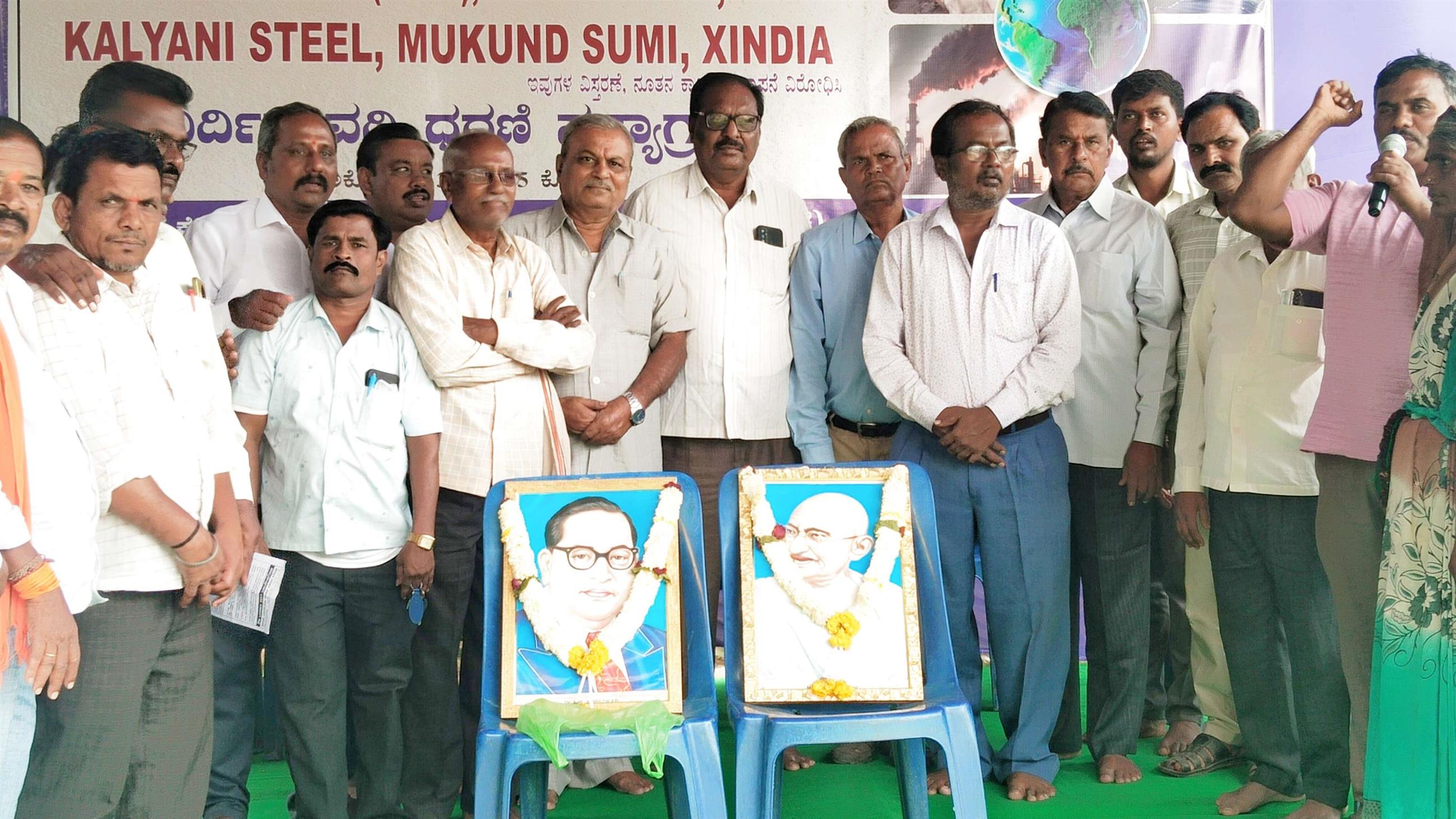 ಕಾರ್ಖಾನೆ ವಿರುದ್ದ ಧರಣಿಗೆ 5 ದಿನ : ಹಡಪದ ಸಮಾಜ ಸಂಘ ಬೆಂಬಲ ಬೆಂಬಲ