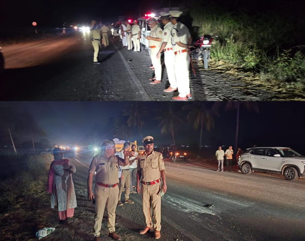 ಗಂಗಾವತಿ: ಬಸ್ ಡಿಕ್ಕಿ ತಂದೆ ಮಗಳ ಧಾರುಣ ಸಾವು. ಸ್ಥಳಕ್ಕೆ ಎಸ್ಪಿ ಭೇಟಿ,