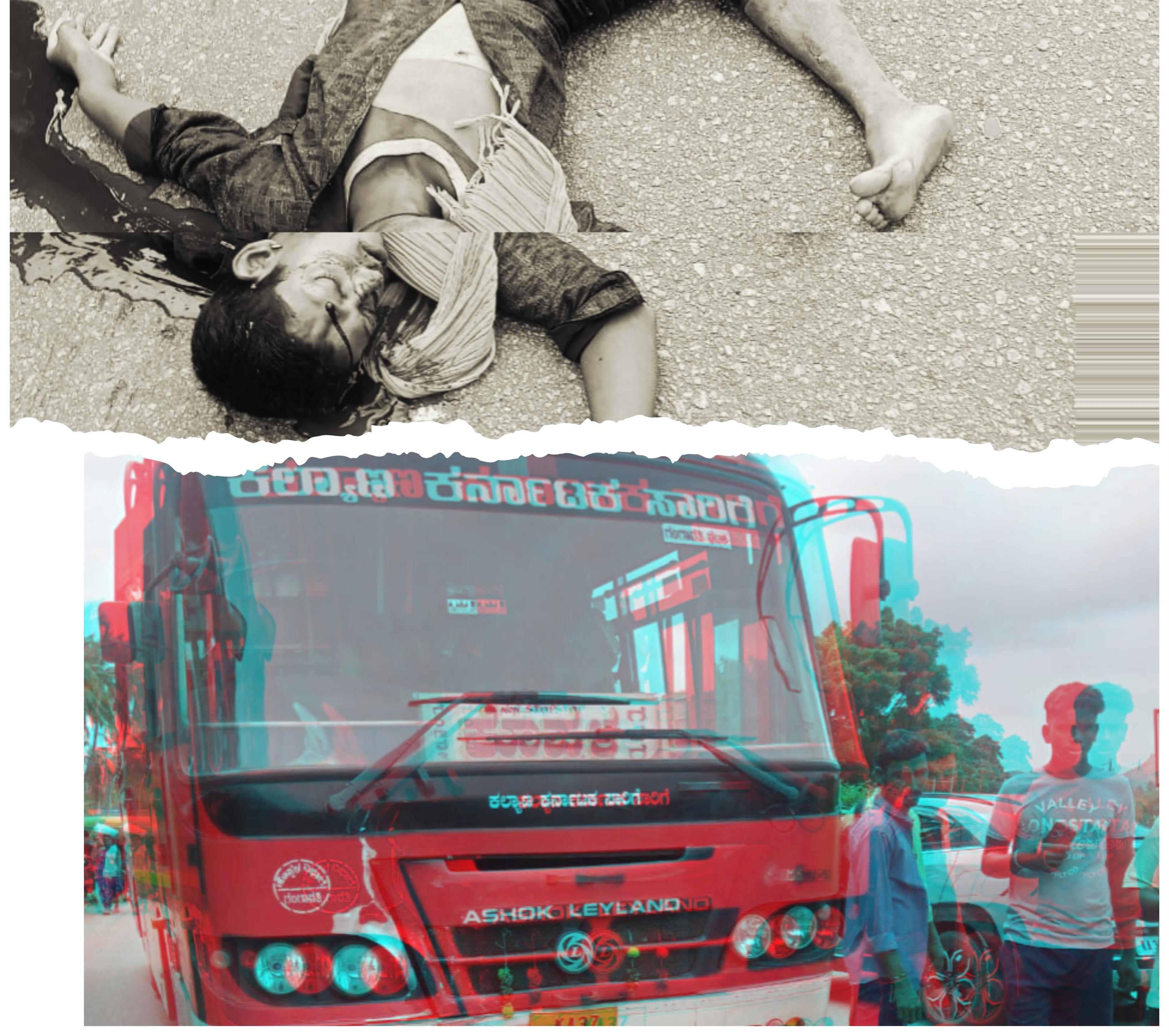 ಗಂಗಾವತಿ: ಬೈಕ್‌ಗೆ ENKSRTC ಬಸ್ ಡಿಕ್ಕಿ.   ಸ್ಥಳದಲ್ಲೇ ವ್ಯಕ್ತಿ ಸಾವು.