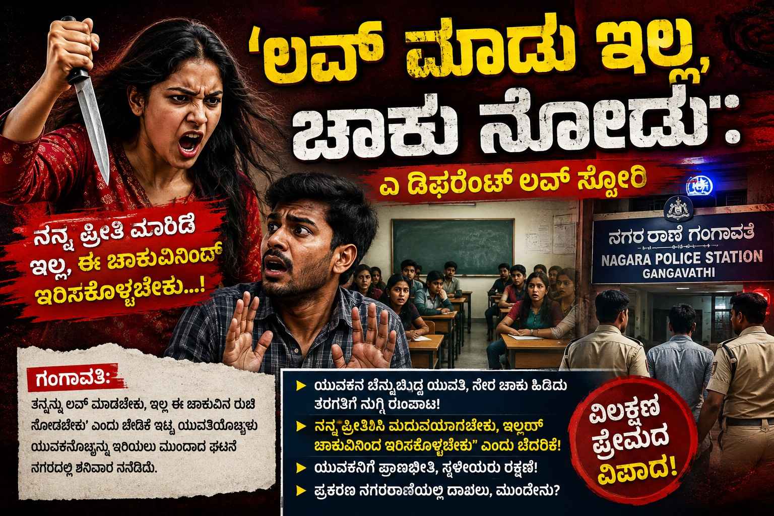 ಲವ್ ಮಾಡು ಇಲ್ಲ, ಚಾಕು ನೋಡು': ಎ ಡಿಫರೆಂಟ್ ಲವ್ ಸ್ಟೋರಿ