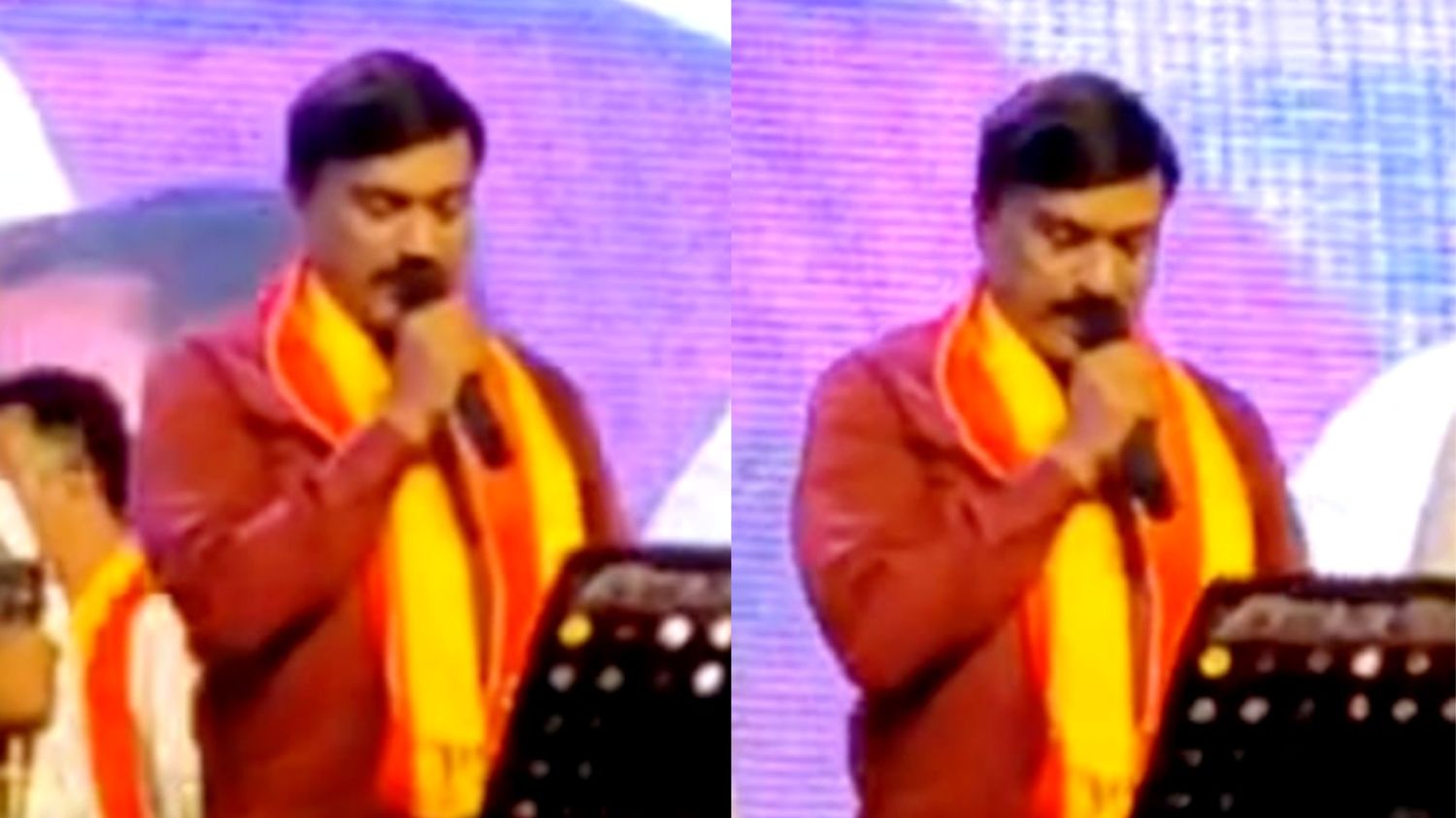 ತುತ್ತು ಅನ್ನ ತಿನ್ನೊಕೆ, ಬೊಗಸೆ ನೀರು ಕುಡಿಯೋಕೆ: ಹಾಡಿನ ಮೂಲಕ ರಂಜಿಸಿದ ಶಾಸಕ