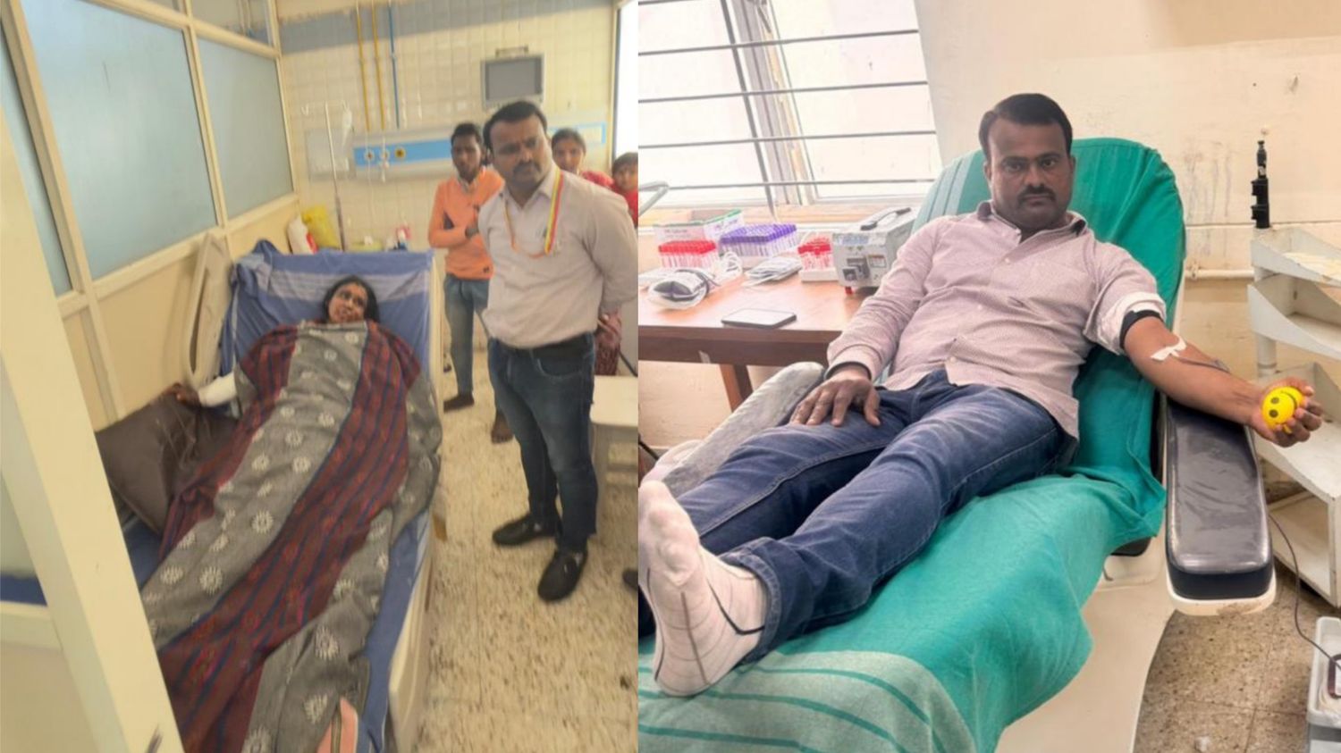 ಹೆಬ್ಬಾಳ ಸಿಲಿಂಡರ್ ಸ್ಫೋಟ ಪ್ರಕರಣ : ಗಾಯಾಳುಗಳಿಗೆ ಅಧಿಕಾರಿಗಳಿಂದಲೇ ರಕ್ತದಾನ